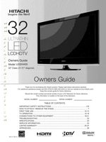 Hitachi LE32H405 TV Operating Manual