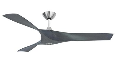 Home Decorators Collection WESLEY 52 INCH BRUSHED NICKEL WITH GRAY FINSH BLADES Ceiling Fan