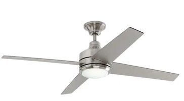 Home Decorators Collection Mercer 56 in Integrated LED Brushed Nickel Ceiling Fan