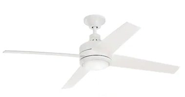 Home Decorators Collection Mercer 56 in Integrated LED Indoor White Ceiling Fan