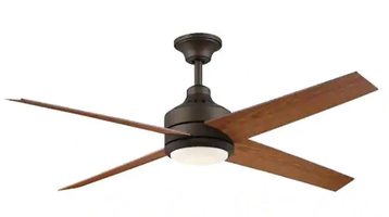 Home Decorators Collection Mercer 56 in Integrated LED Indoor Oil Rubbed Bronze Ceiling Fan