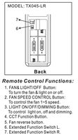 Home Decorators Collection TX045-LR Ceiling Fan Remote Control