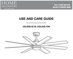 Home Decorators Collection Celene 62 IN YG908AMBK Ceiling Fan Ceiling Fan