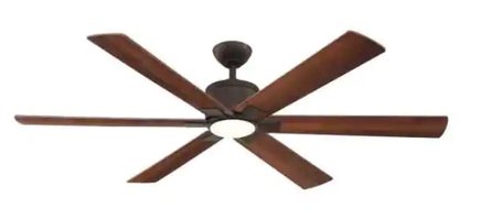 Home Decorators Collection Renwick 60 INCH LED Indoor Oil Rubbed Bronze Ceiling Fan