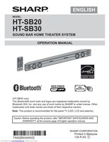 Sharp HT-SB30 Audio System Operating Manual