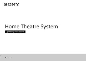 Sony HTXT1 Audio/Video Receiver Operating Manual