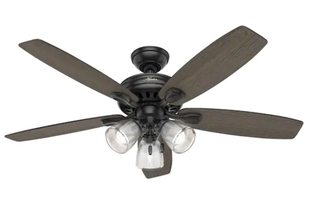 Hunter Highbury II 52 in LED Indoor Matte Black Ceiling Fans Hunter Highbury II 52 in LED Indoor Matte Black Ceiling Fans