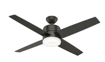 Hunter Advocate 54 in. Integrated LED Indoor Noble Bronze Ceiling Fan