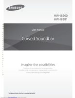 Samsung HWJ8500/ZA Sound Bar System Operating Manual
