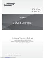 Samsung HWJ8500/ZA Sound Bar System Operating Manual