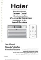 Haier HWR12XCB Air Conditioner Unit Operating Manual