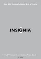 Insignia NS42LCD TV Operating Manual