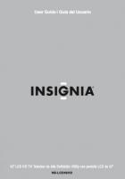 Insignia NSLCD42HD TV Operating Manual