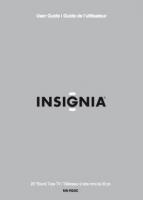 Insignia NSR20C TV Operating Manual