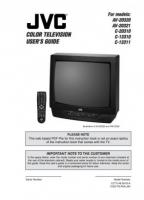 JVC AV20320 AV20321 C13310 TV Operating Manual