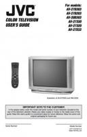 JVC AV27320 AV27330 AV27D303 TV Operating Manual