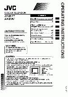 JVC AV21FT AV32950 TV Operating Manual