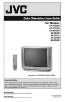 JVC AV27D304OM TV Operating Manual