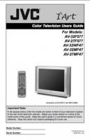 JVC AV27F577 AV27MF47 AV32F577 TV Operating Manual