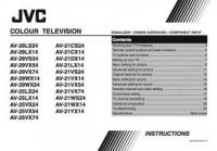 JVC AV2134 AV2144 AV2153 TV Operating Manual