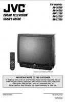 JVC AV27260 AV32230 AV32260 TV Operating Manual