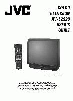 JVC AV32920 TV Operating Manual