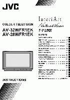 JVC AV28WFR1EK AV32WFR1EK TV Operating Manual
