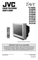 JVC AV27F703 AV27F713 AV27F803 TV Operating Manual