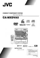 JVC CAMXDVA5 MXDVA5 Audio/Video Receiver Operating Manual