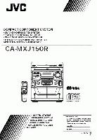 JVC CAMXJ150ROM Audio System Operating Manuals JVC CAMXJ150ROM Audio System Operating Manuals