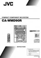 JVC CAWMD90ROM Audio System Operating Manuals JVC CAWMD90ROM Audio System Operating Manuals