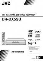 JVC DRDX5S DVD Recorder (DVDR) Operating Manual