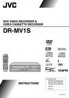 JVC DRMV1 DRMV1S DVD Player Operating Manual