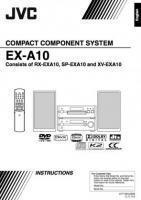JVC EXA10 EXA10J RXEXA10 Audio System Operating Manual