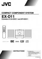 JVC CAEXD11 EXD11 EXD11J Audio System Operating Manual