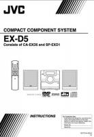 JVC CAEXD5 EXD5 EXD5J Audio System Operating Manual