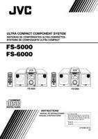 JVC FS5000 FS5000J FS6000 Audio System Operating Manual