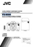 JVC FS8000 Audio System Operating Manual