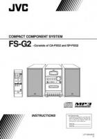 JVC FSG2J Audio System Operating Manual