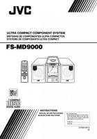 JVC FSMD9000 Audio System Operating Manual
