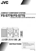 JVC CAFSS77 FSS77B FSS77BJ Audio System Operating Manual