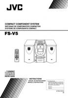 JVC FSV5 Audio System Operating Manual
