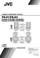 JVC CAFSX1 CAFSX3 FSX1 Audio System Operating Manual