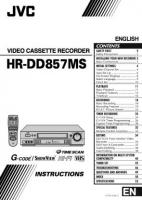JVC HRDD857MS VCR Operating Manual