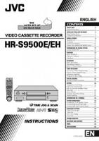 JVC HRS900EH HRS9500 HRS9500E VCR Operating Manual