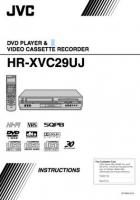 JVC HRXVC27 HRXVC27U HRXVC29 TV/VCR Combo Operating Manual