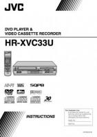JVC HRXVC30U HRXVC33U DVD/VCR Combo Player Operating Manual