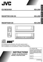 JVC KDLX50 Audio System Operating Manual