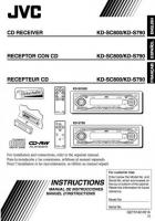 JVC KDS790 KDSC800 Audio System Operating Manual