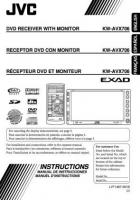 JVC KWAVX706 Audio System Operating Manual